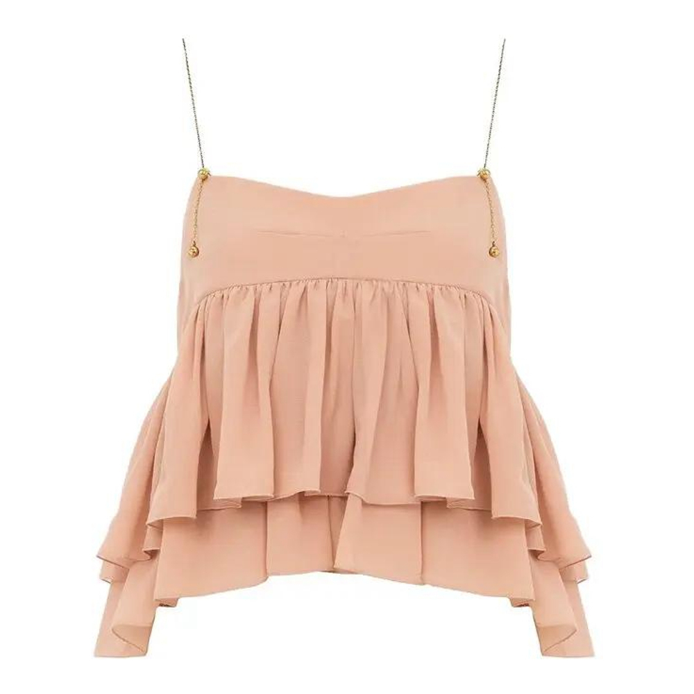 'Sleeveless Ruffled' Top für Damen