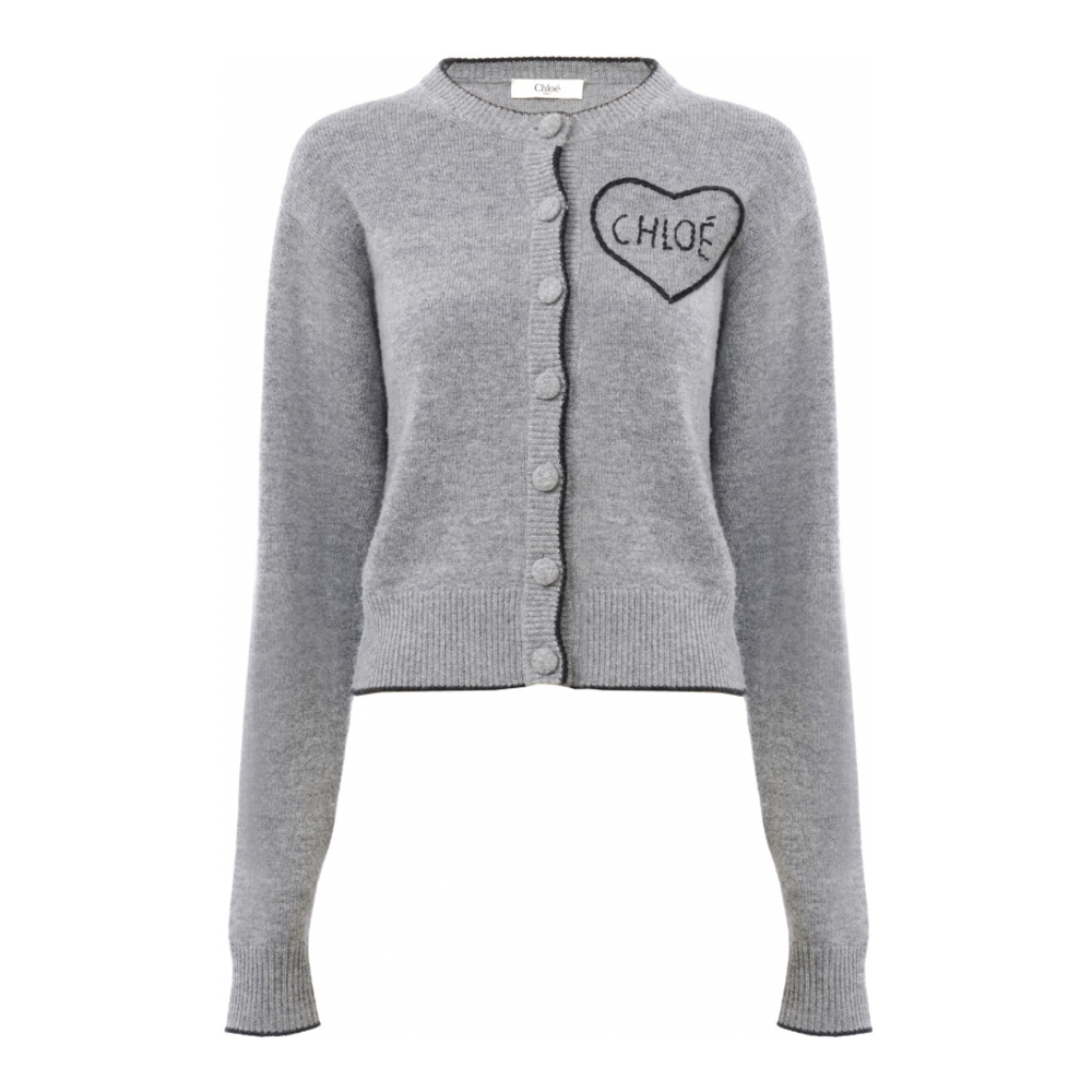 'Fitted Logo' Strickjacke für Damen