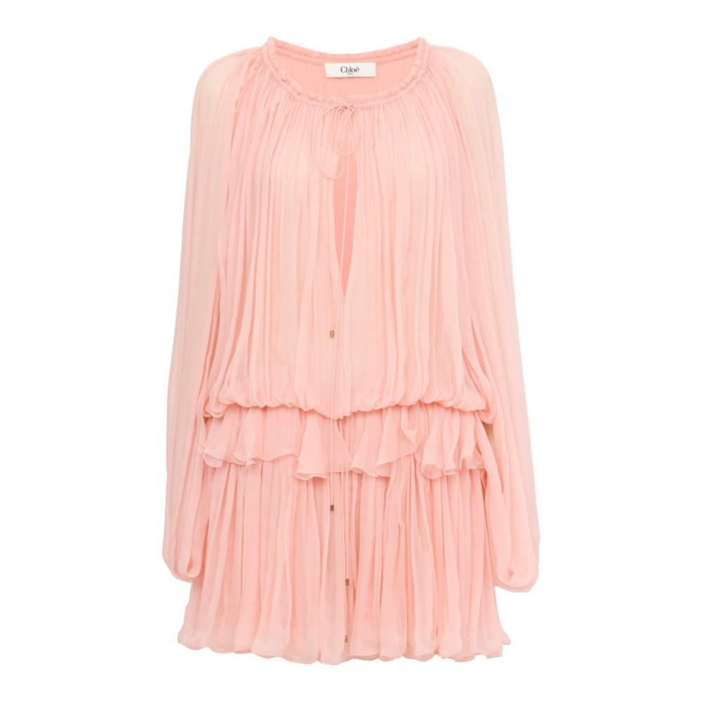Robe 'Mini Chiffon Cape' pour Femmes