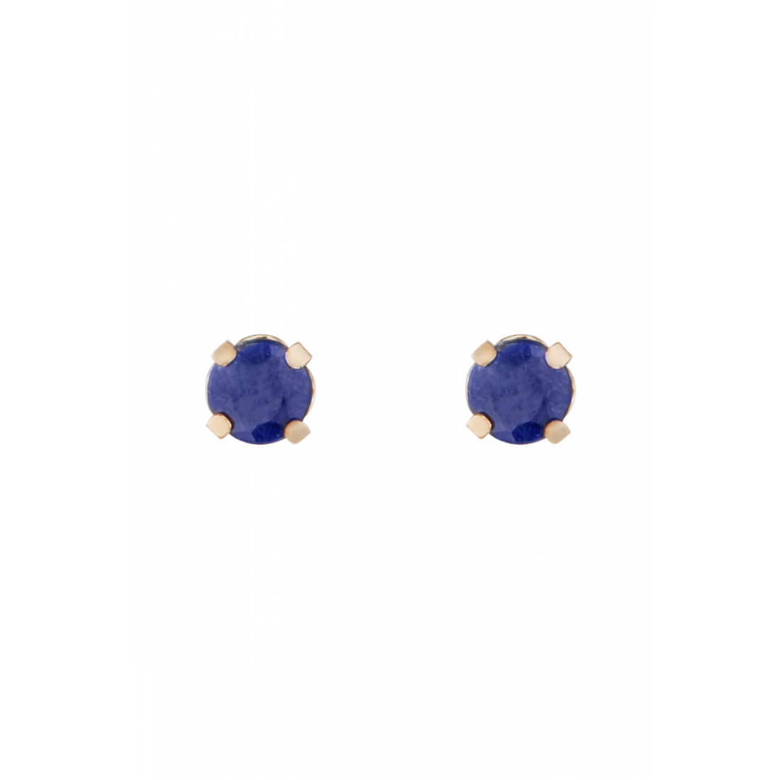 Ohrringe Puces Saphirs bleus 3mm