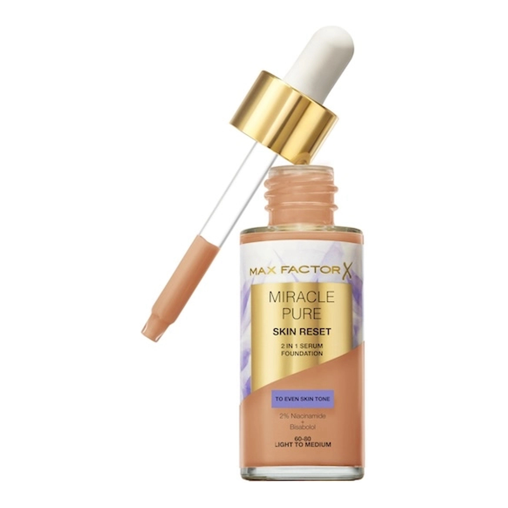 'Miracle Pure Skin Reset 2-in-1' Serum Foundation - 60-80 Light Medium 30 ml