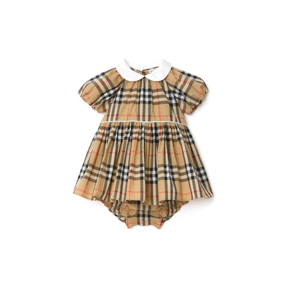 Robe à manches courtes 'Check' pour Bébés filles