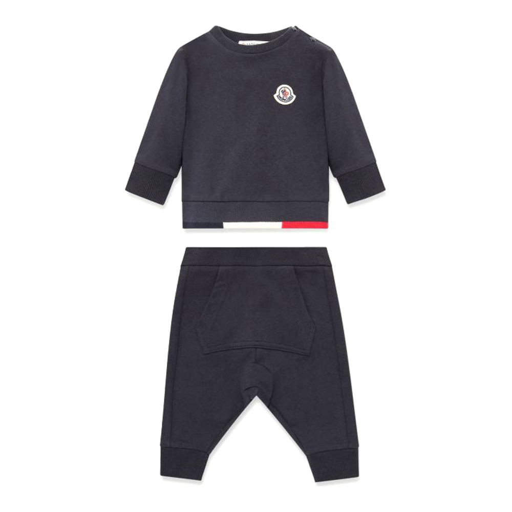 Baby Boy's 'Tricolour-Trimmed' Tracksuit - 2 Pieces