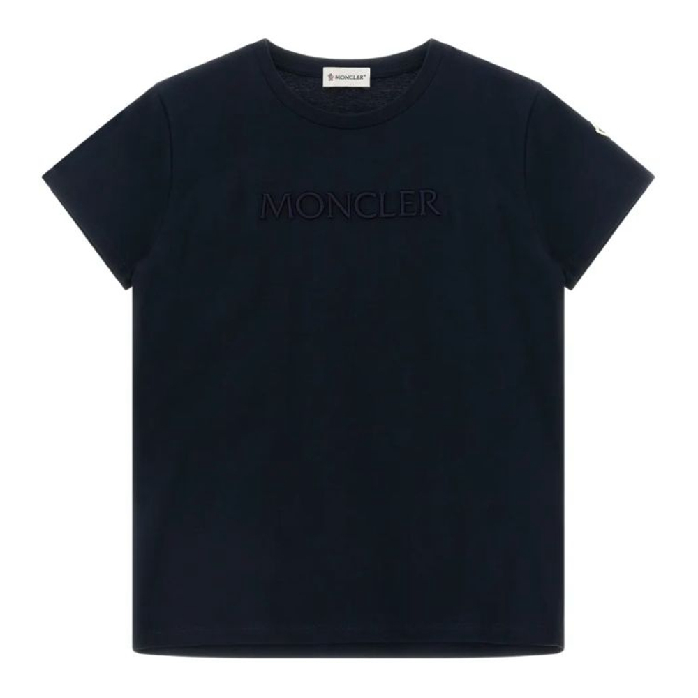 Girl's 'Logo-Embroidered' T-Shirt