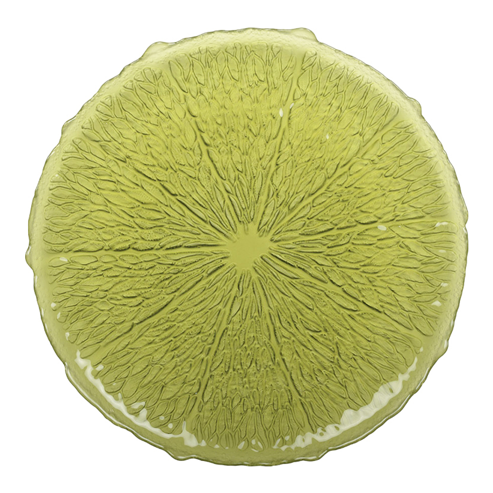 Grüner Speiseteller 28 cm - Zitrone
