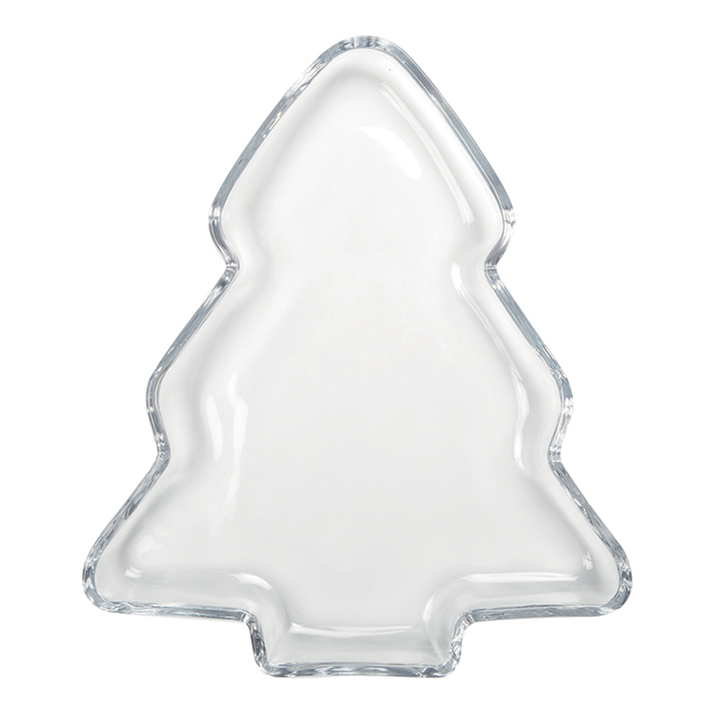 Coupelle sapin en verre 25x22x2.5cm