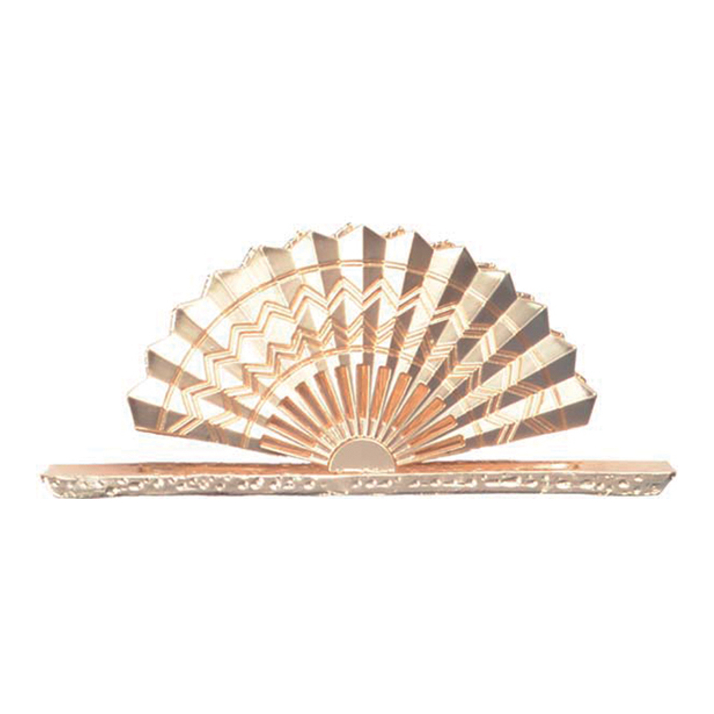 Goldener fächerförmiger Serviettenhalter