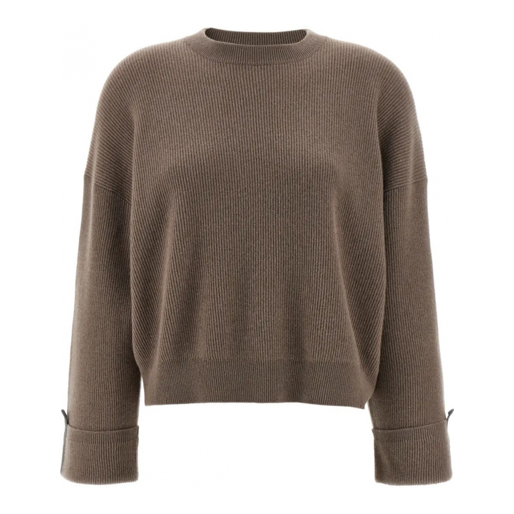 'Crew-Neck' Pullover für Damen