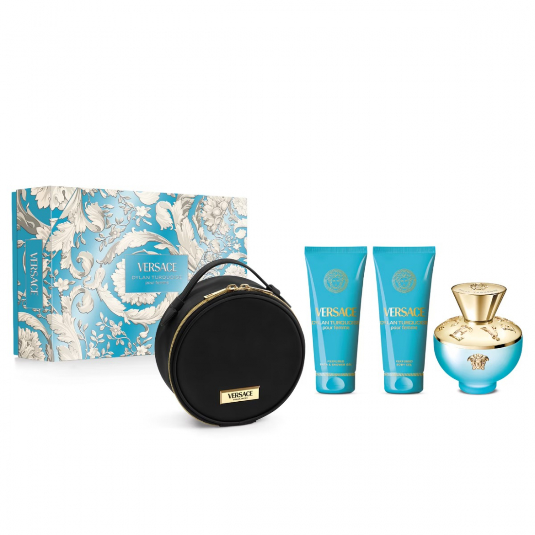 Coffret de parfum 'Dylan Turquoise' - 4 Pièces
