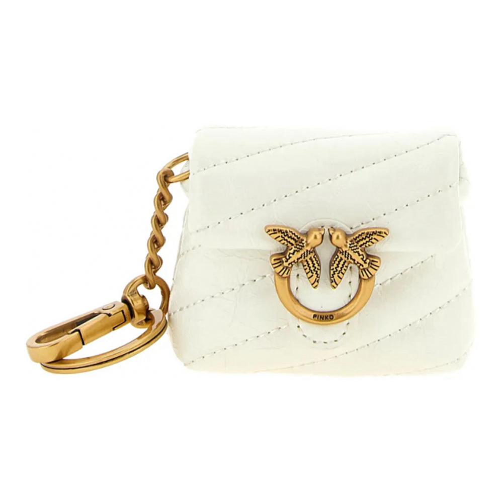 Women's 'Shiny Quilted' Keychain Pouch