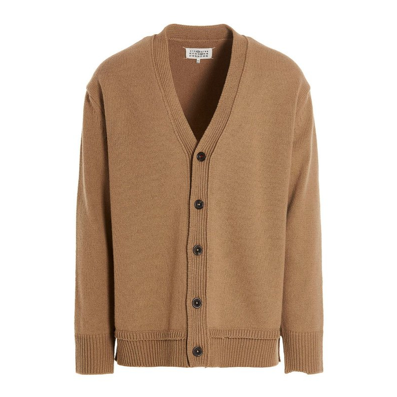 Cardigan 'V-Neck Elbow-Patch' pour Hommes