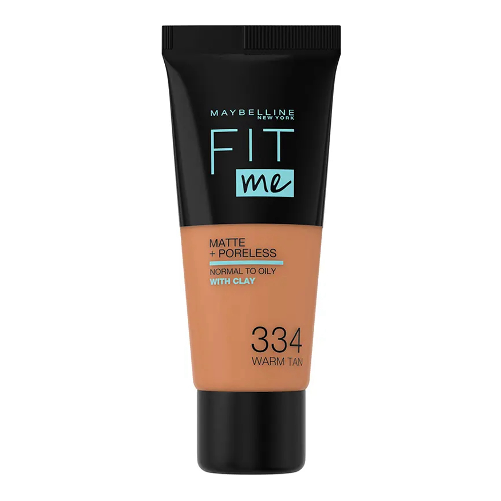 Fond de teint 'Fit Me! Matte + Poreless' - 334 Warm Tan 30 ml
