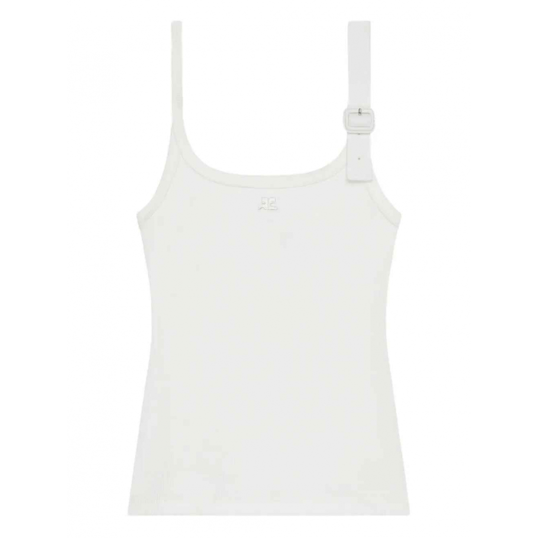 Top 'Buckle-Detail Ribbed' pour Femmes