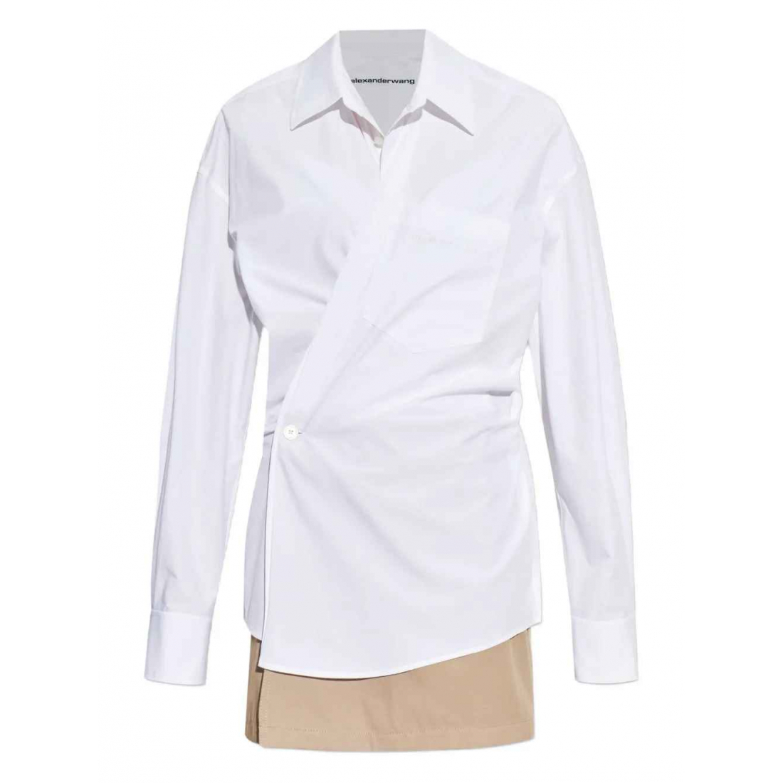Robe mini 'Wrap-Shirt' pour Femmes