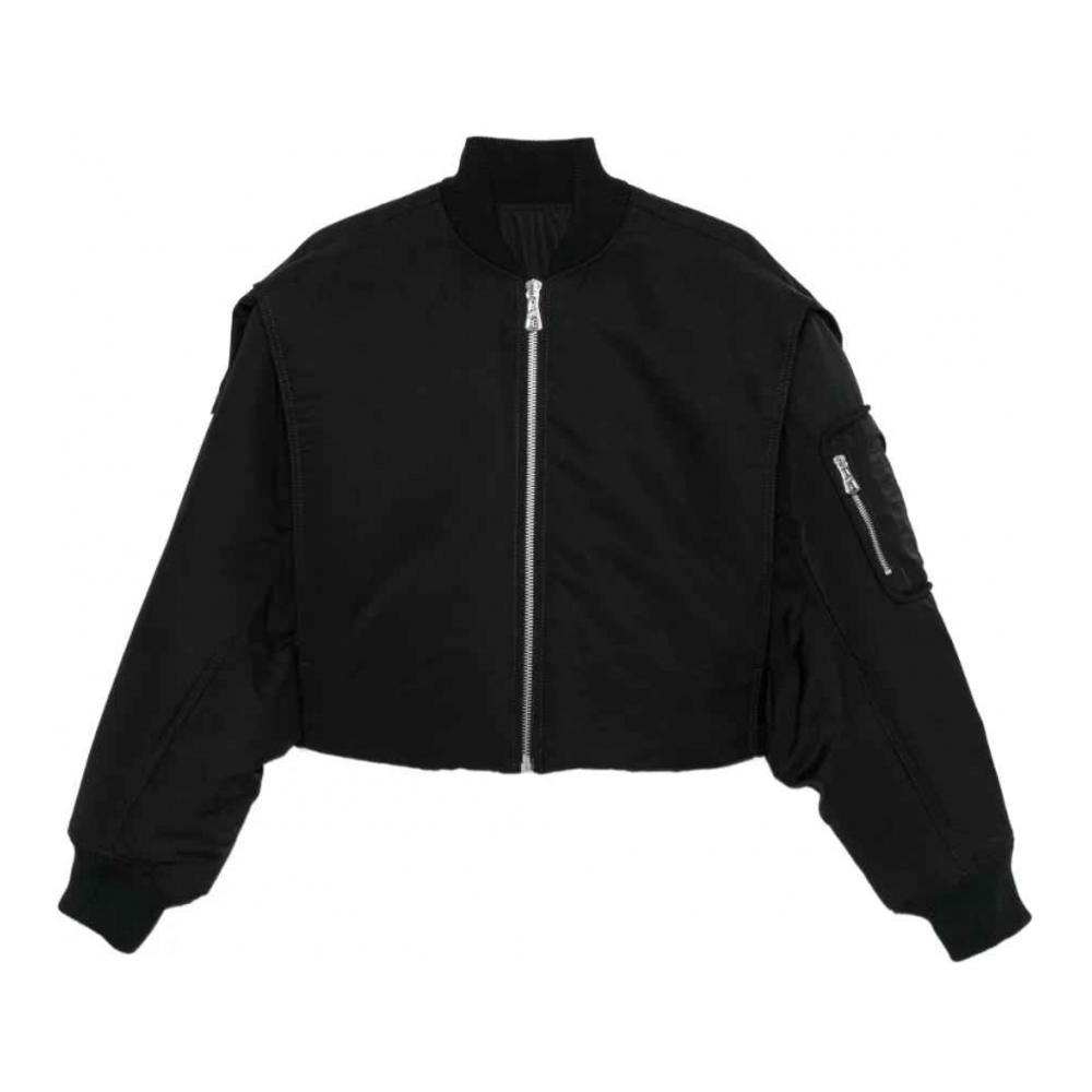 Blouson bomber 'Zip-Fastening Cropped' pour Femmes