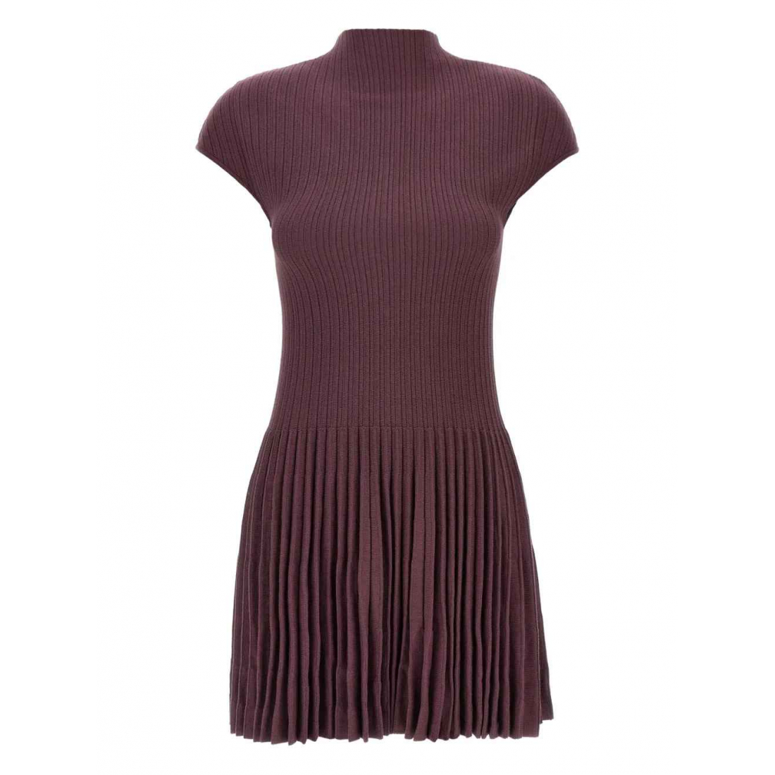 Robe mini 'Ribbed Pleated' pour Femmes