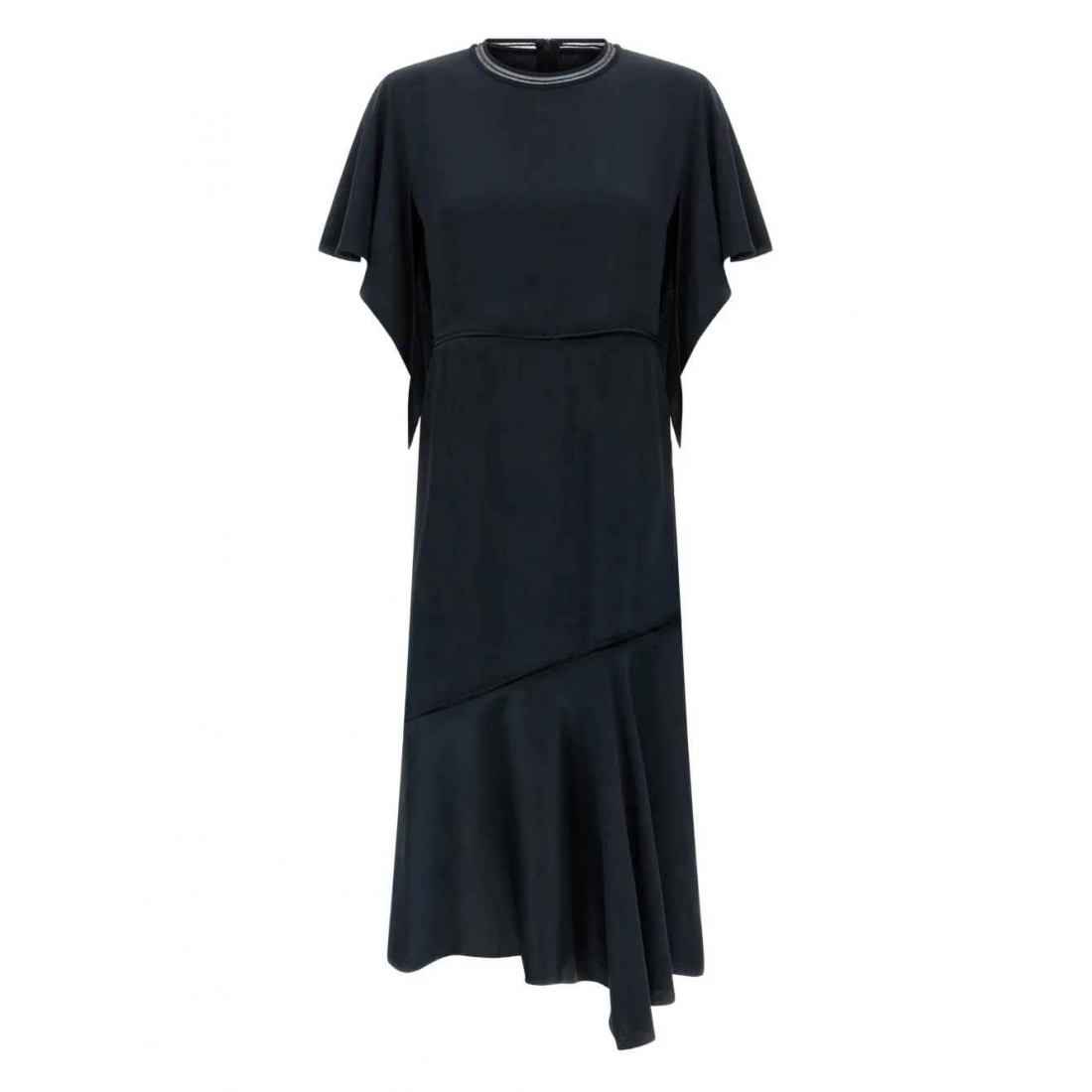 Robe Midi 'Ruffled Asymmetric' pour Femmes