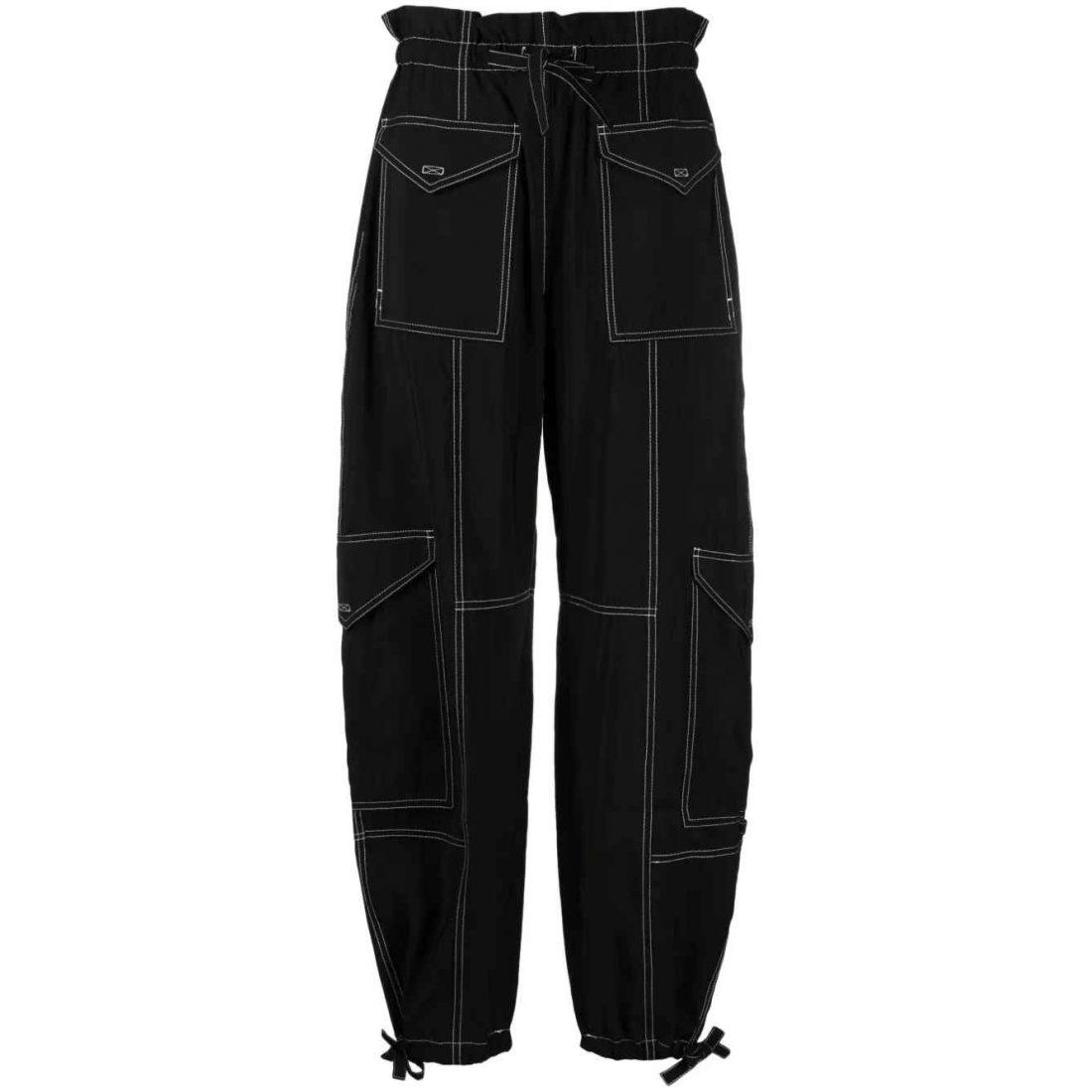 Pantalon 'Paperbag-Waist Cargo' pour Femmes