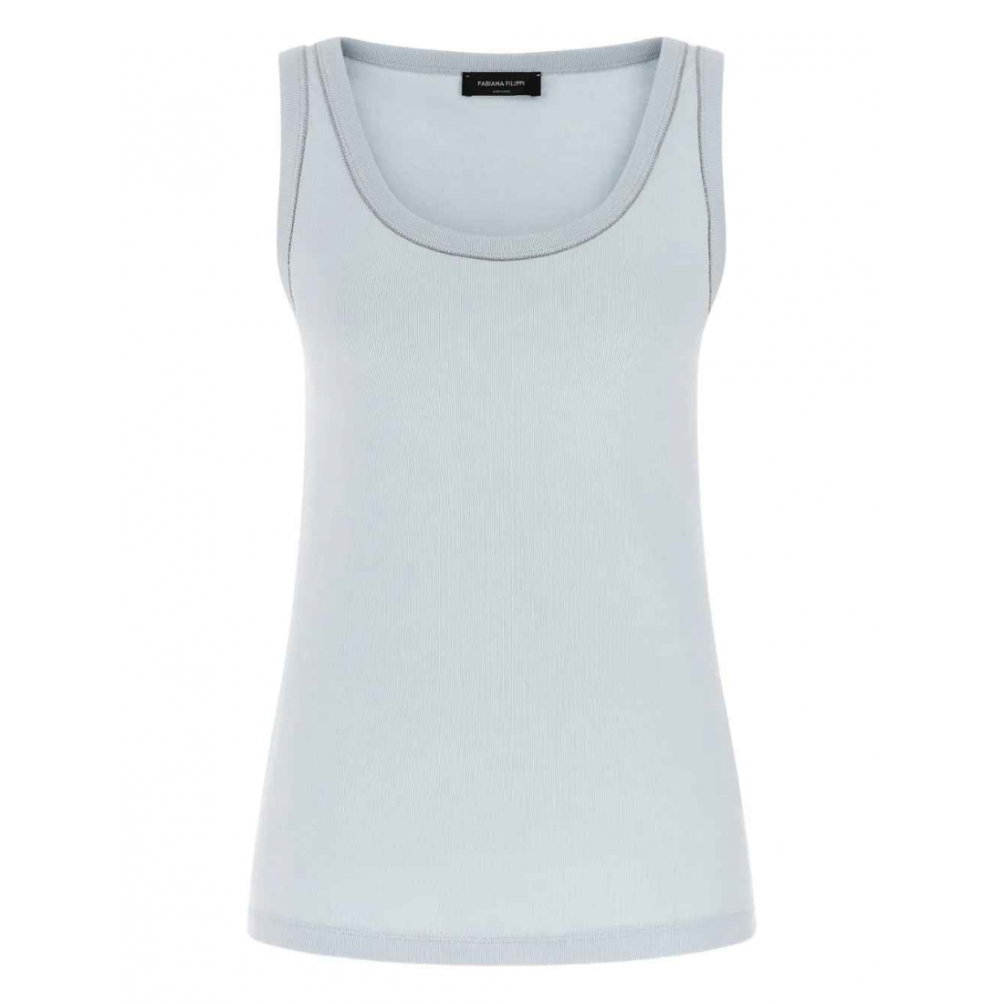 Top 'Jewel-Detail Round-Neck' pour Femmes