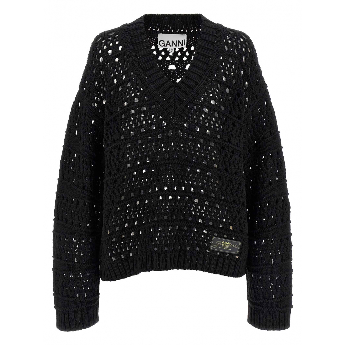 Pull 'Crochet V-Neck' pour Femmes