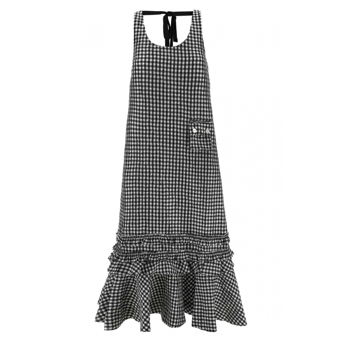 Robe 'Crinkled Check' pour Femmes