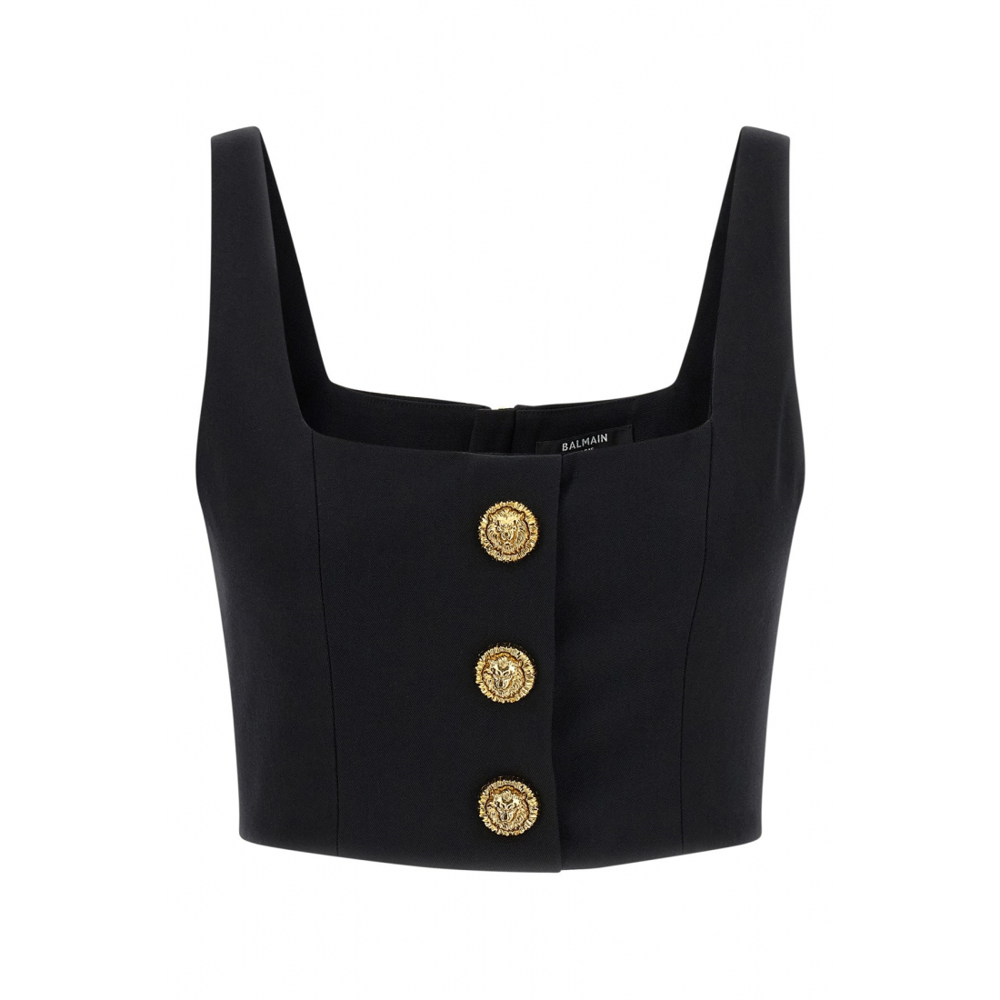 'Button' Crop Top für Damen
