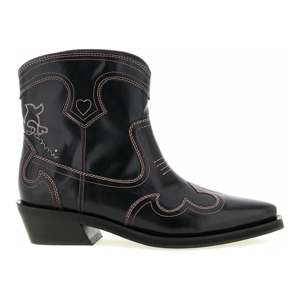 Bottines 'Low Shaft Embroidered Western' pour Femmes