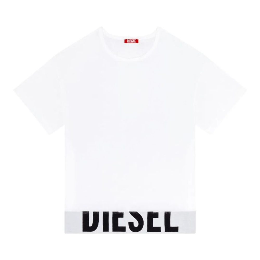 Crop Top 'Logo-Underband Crew-Neck' pour Femmes