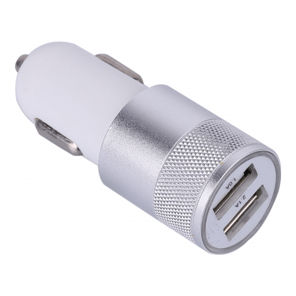 Doppelter USB-Zigarettenanzünder aus Stahl