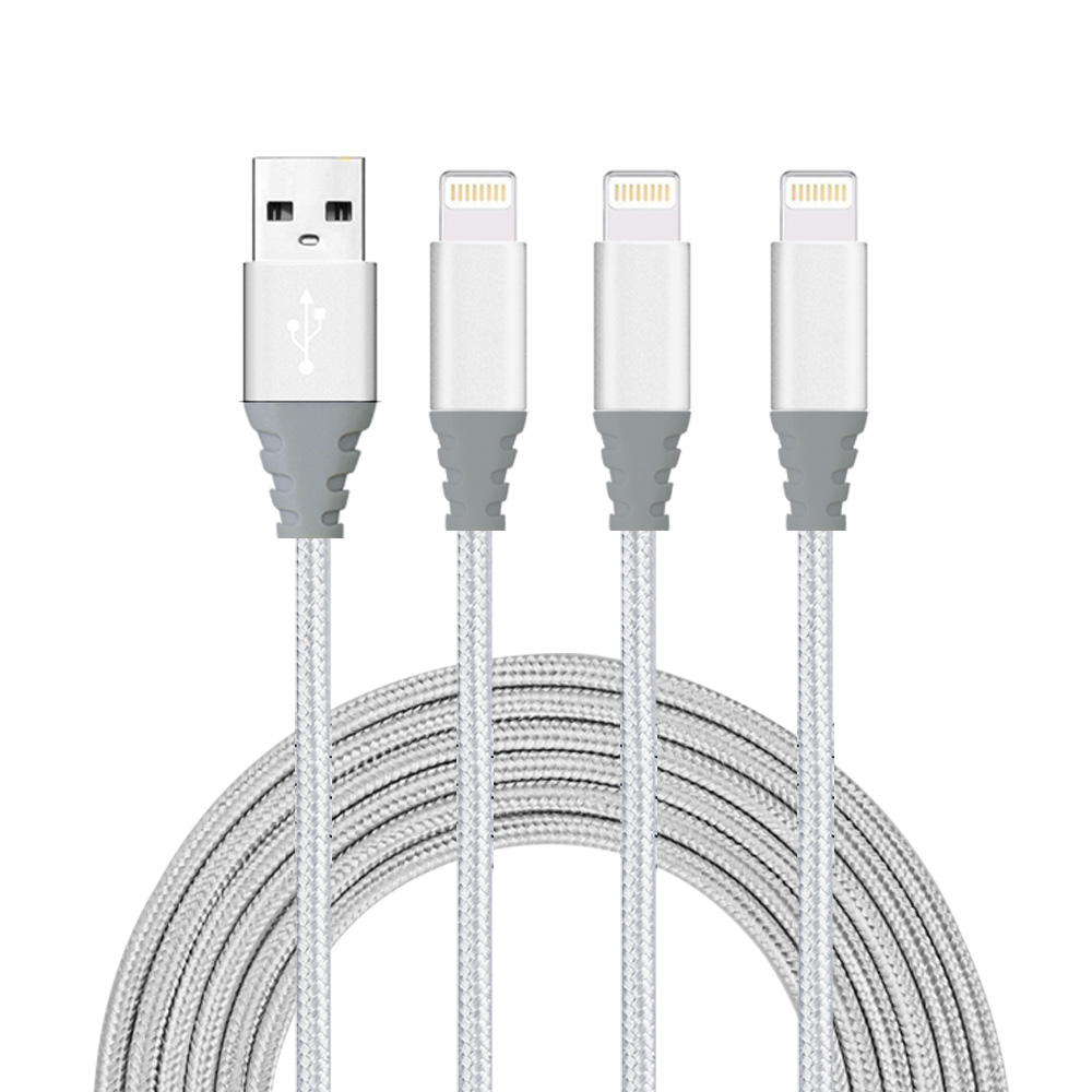 Cable Usb Vers 3 Ports Lightening