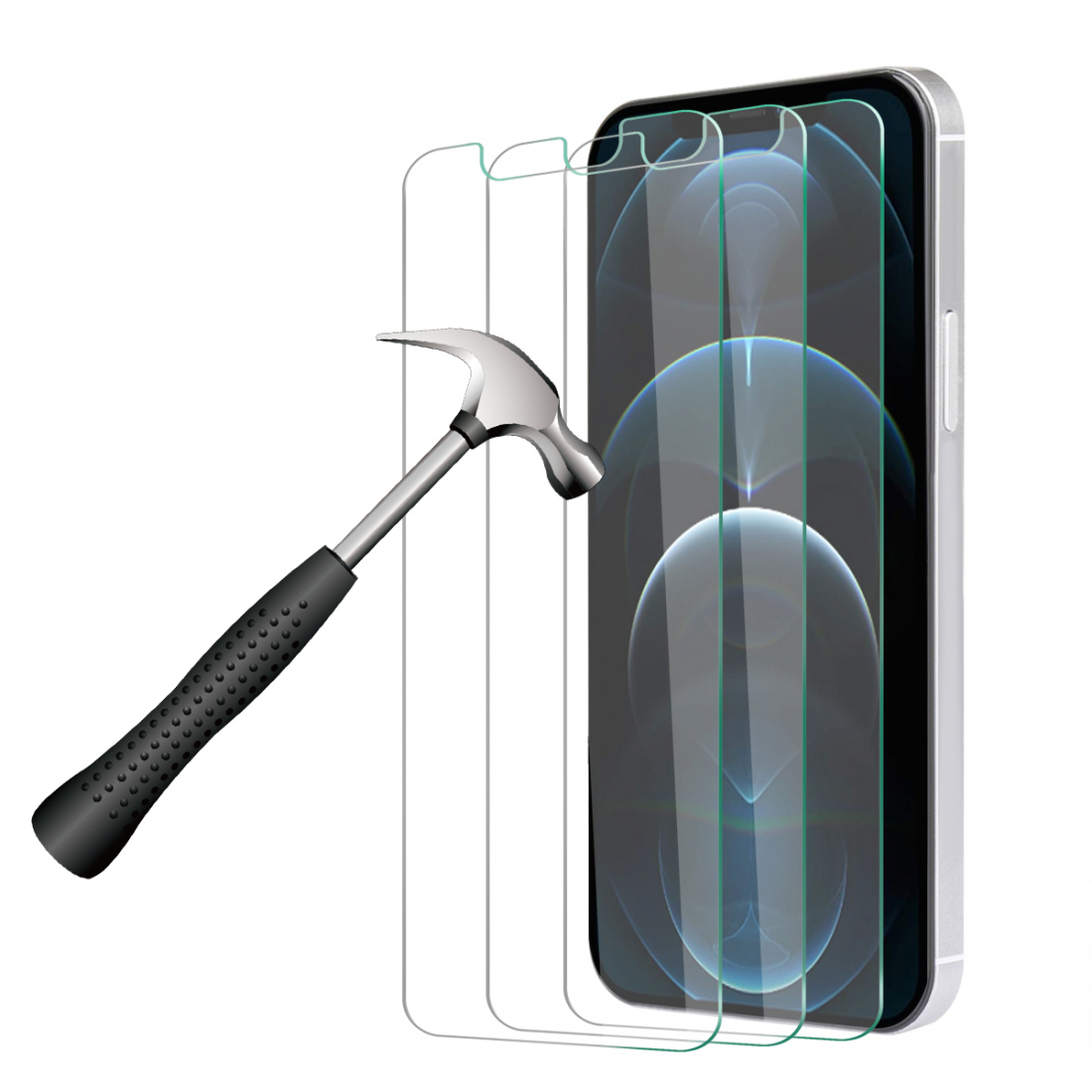 Pack De 3 Verres Trempes Pour Iphone Iphone 12/12Pro