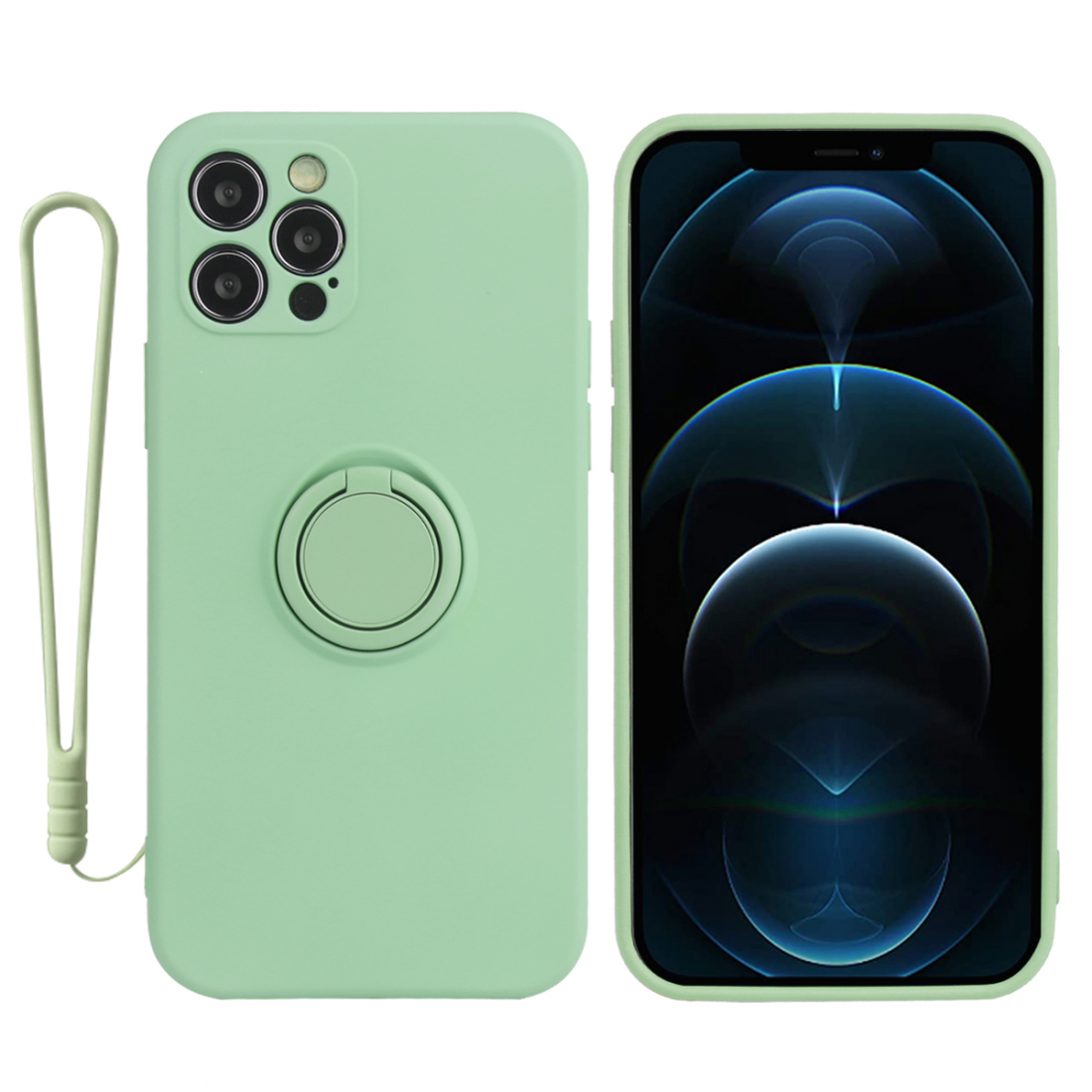 Coque Silicone Avec Anneau Magnetique