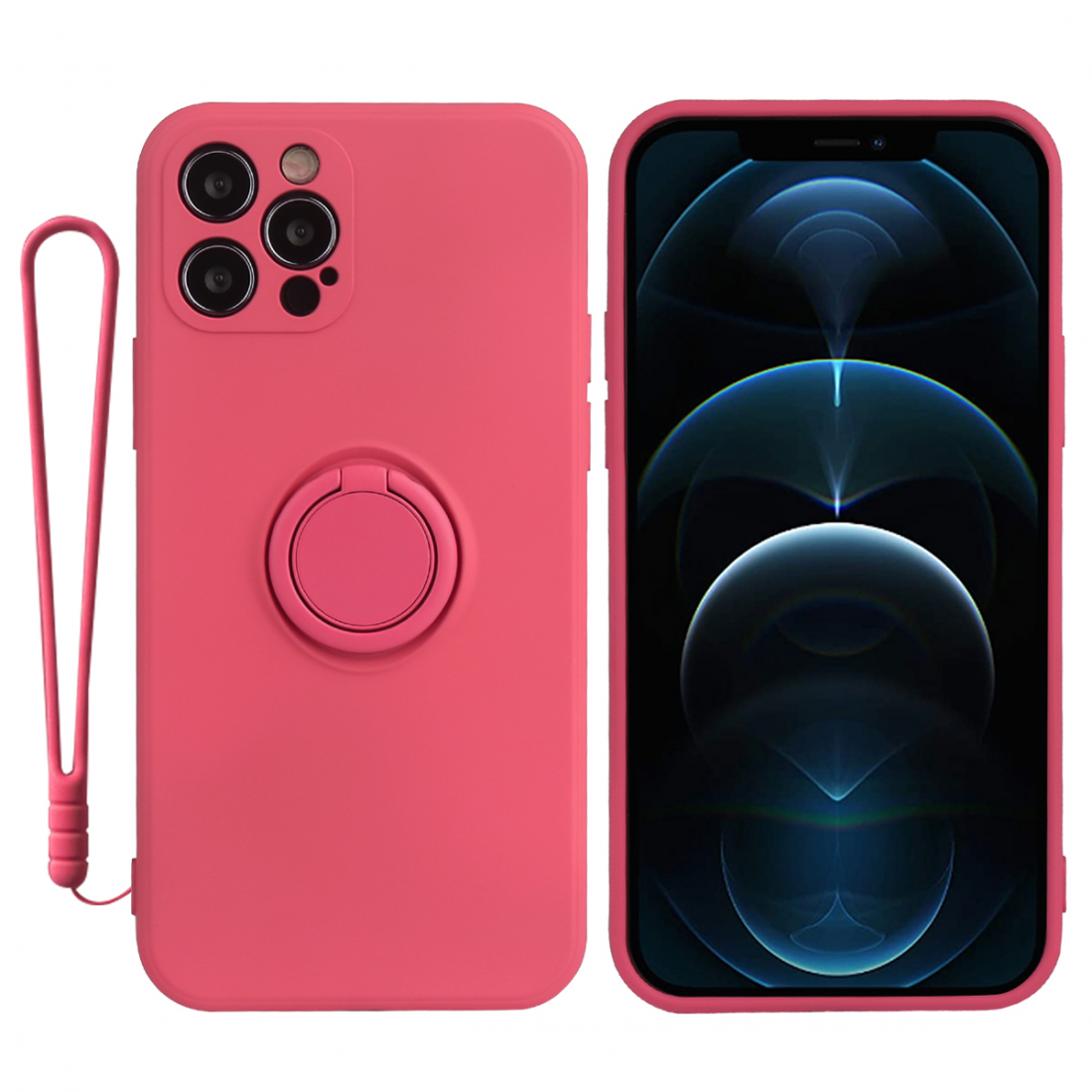 Coque Silicone Avec Anneau Magnetique
