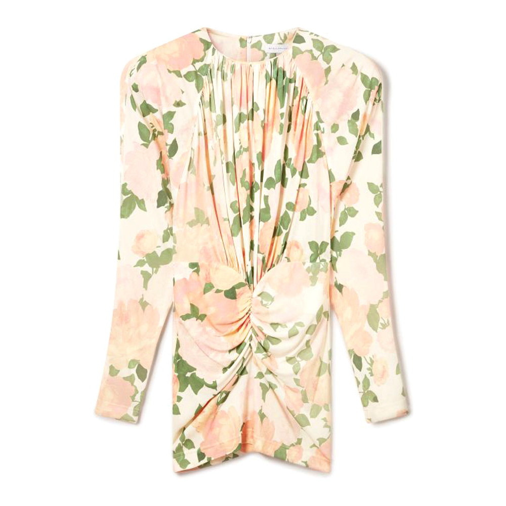 Robe à manches longues 'Peony Print' pour Femmes