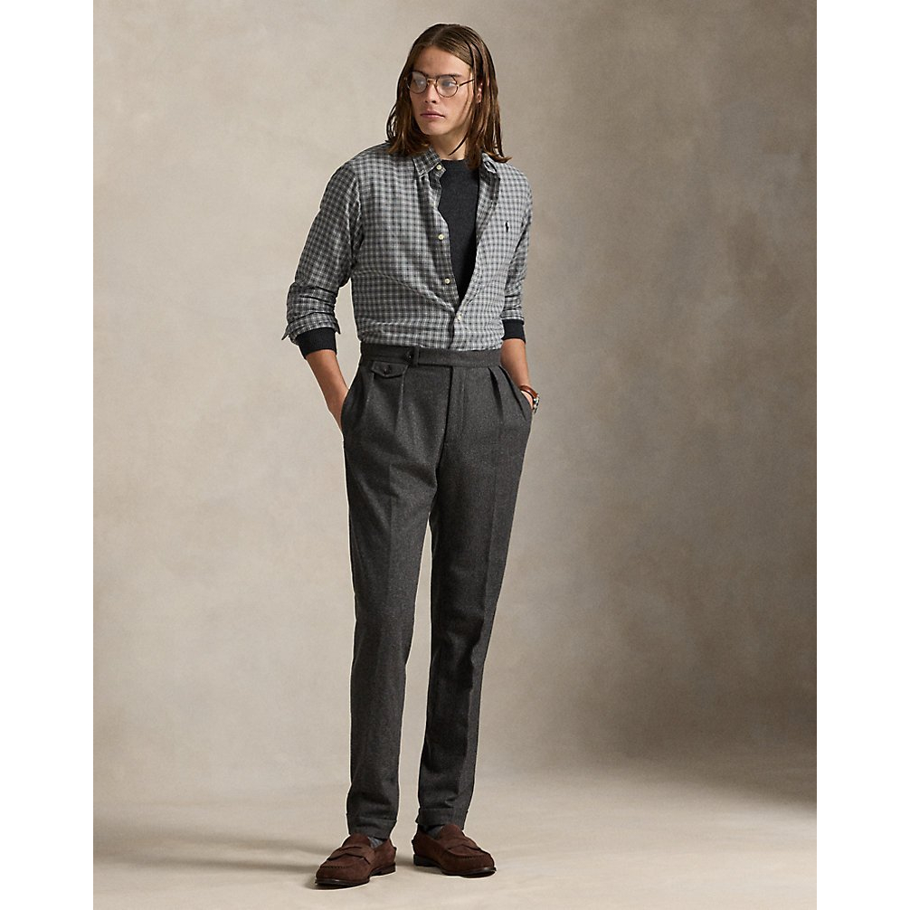 'Classic Fit Plaid Twill Shirt' pour Hommes