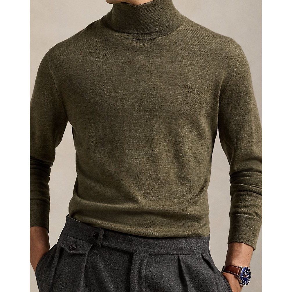 'Washable Wool Turtleneck Sweater' pour Hommes