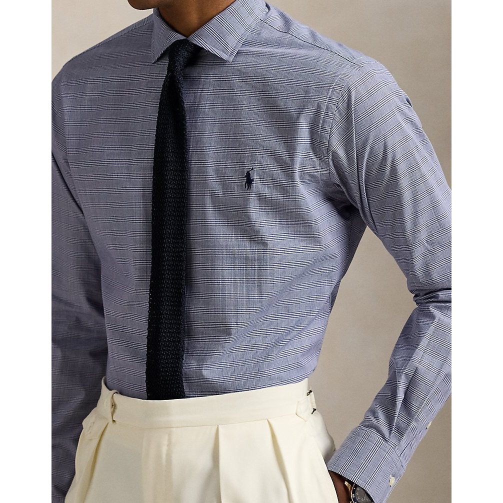 'Classic Fit Plaid Stretch Poplin Shirt' pour Hommes