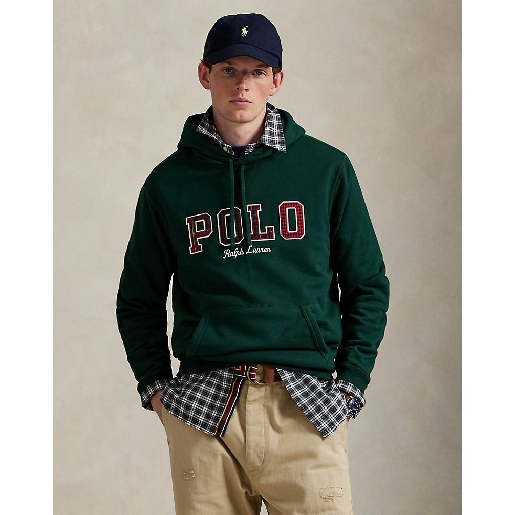 Men's 'The RL Fleece Plaid-Logo Hoodie'