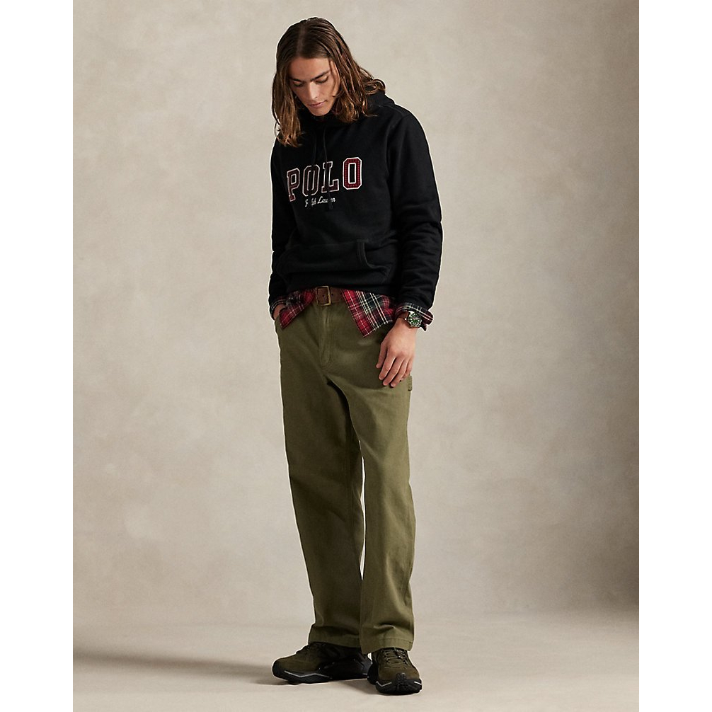 Men's 'The RL Fleece Plaid-Logo Hoodie'