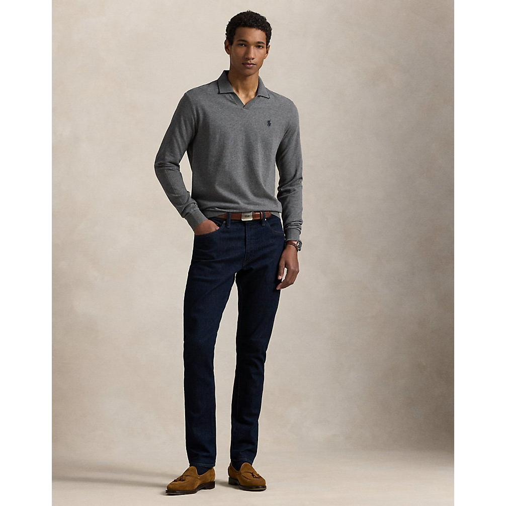 'Textured Jersey Polo Shirt' pour Hommes