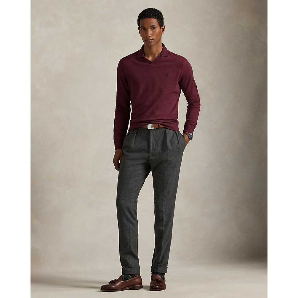 'Textured Jersey Polo Shirt' pour Hommes