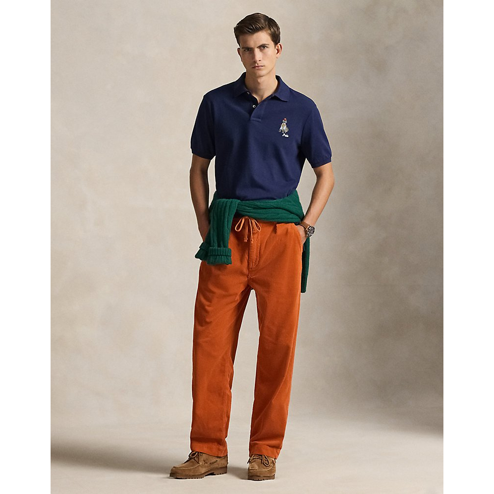 Men's 'Classic Fit Dog-Embroidered Polo Shirt'