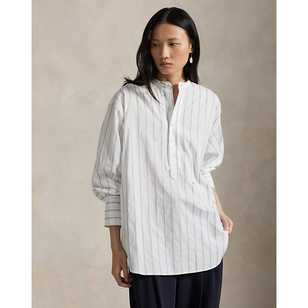 Women's 'Striped Cotton Dobby Top'