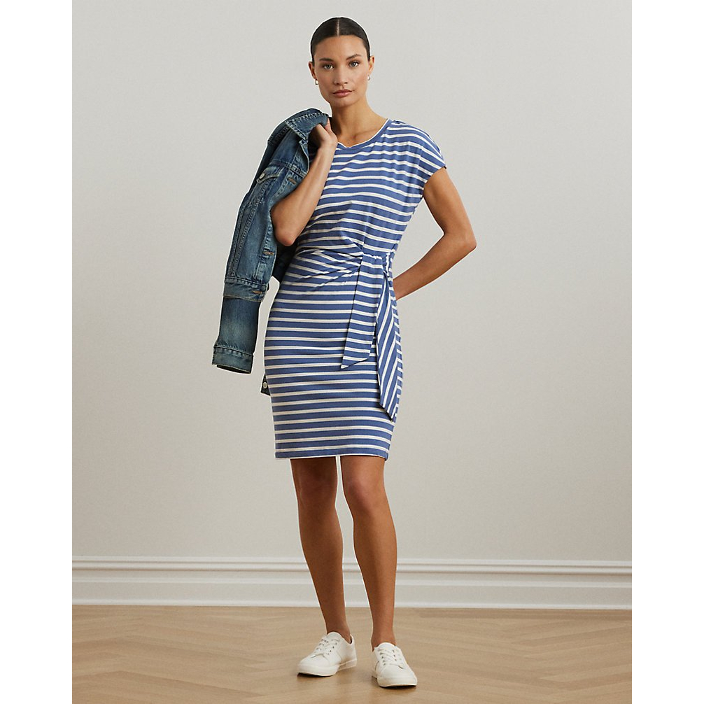 Women's 'Striped Tie-Front Jersey Dress'
