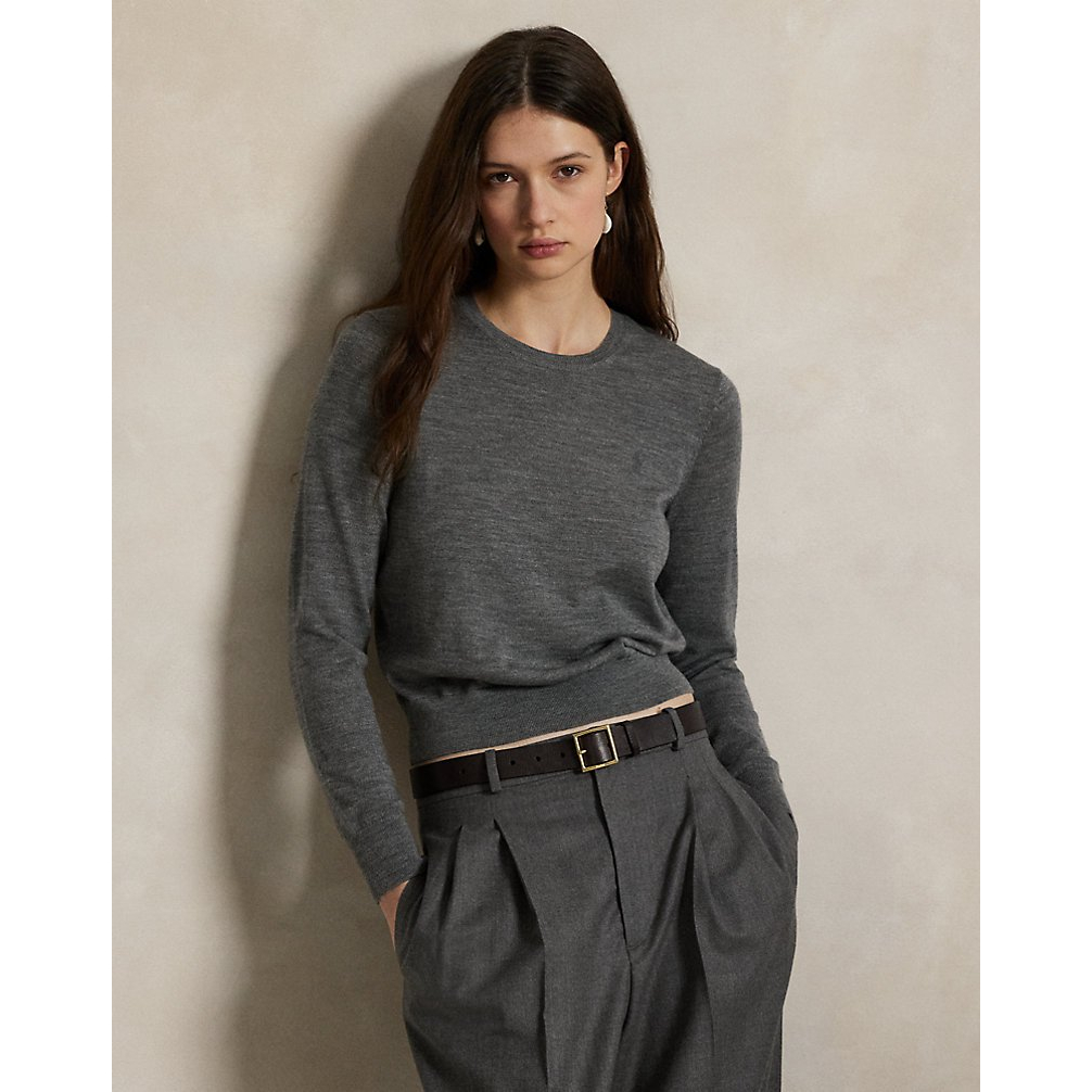 'Merino Wool Crewneck Sweater' pour Femmes