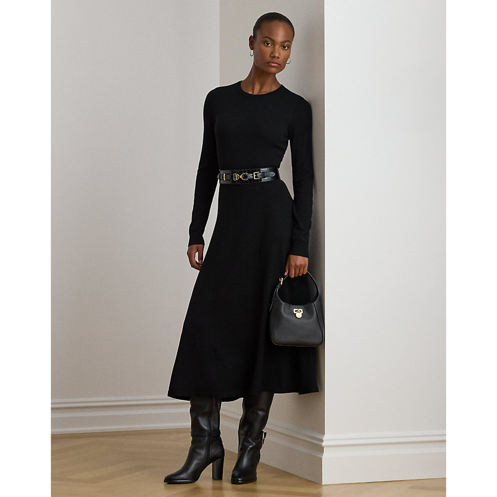 'Wool Crewneck Sweater Dress' pour Femmes