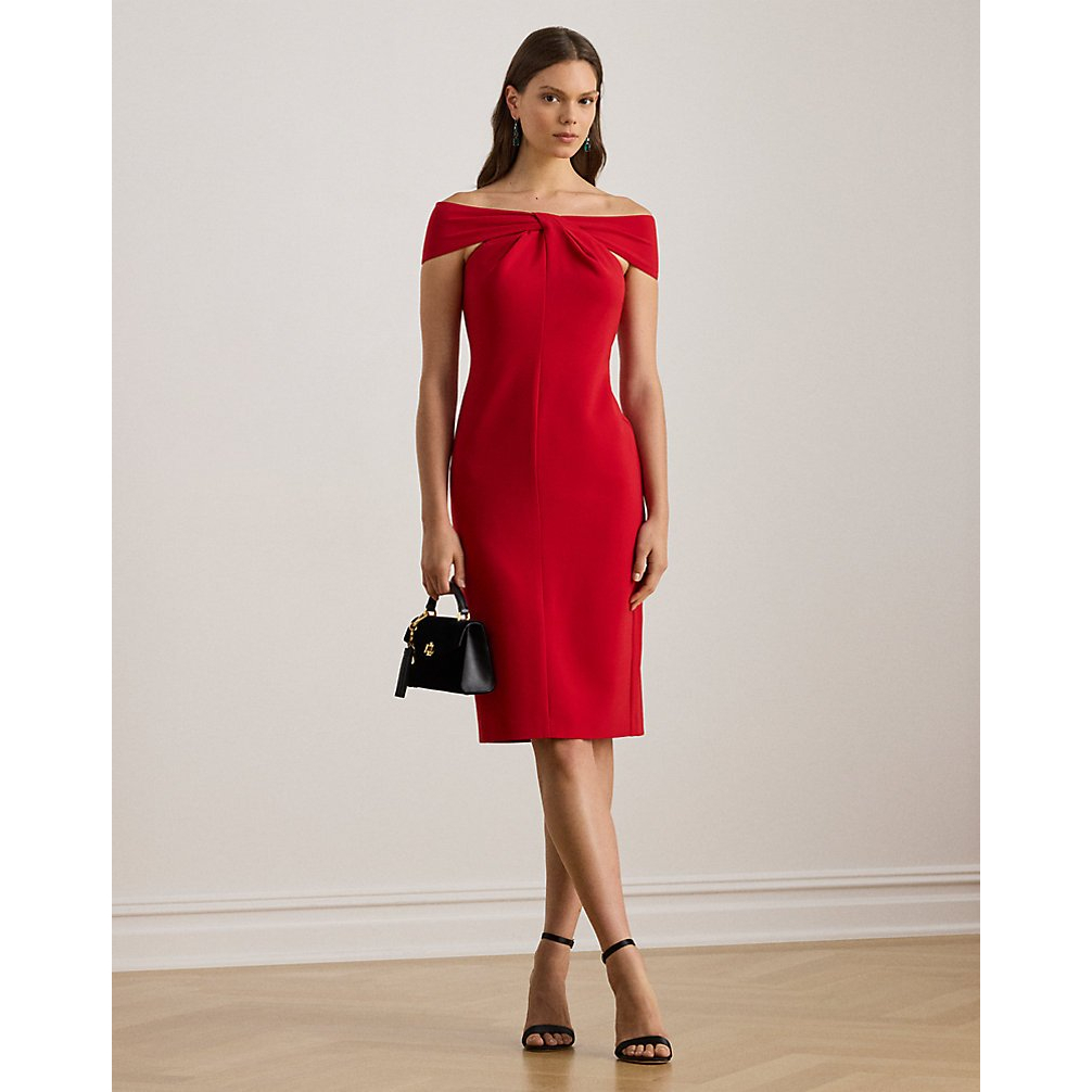 Women's 'Twist-Front Crepe Cocktail Dress'