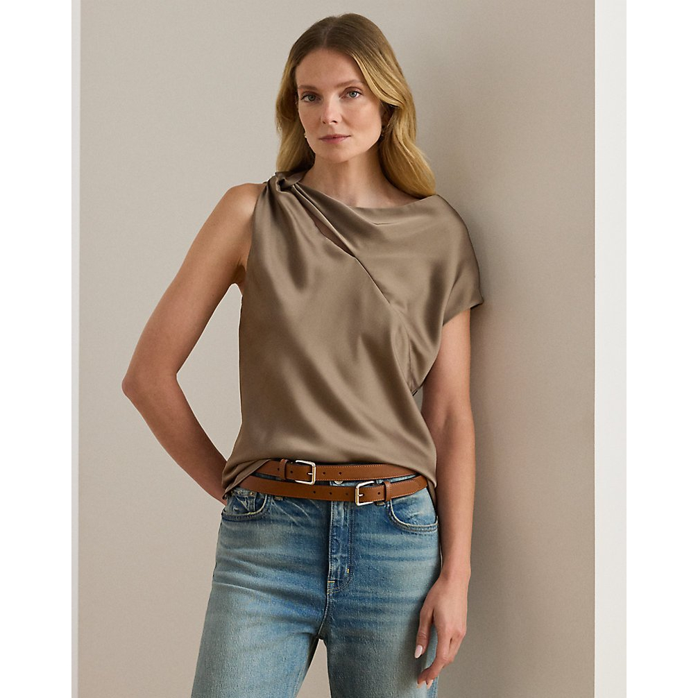 Women's 'Charmeuse Asymmetrical Blouse'