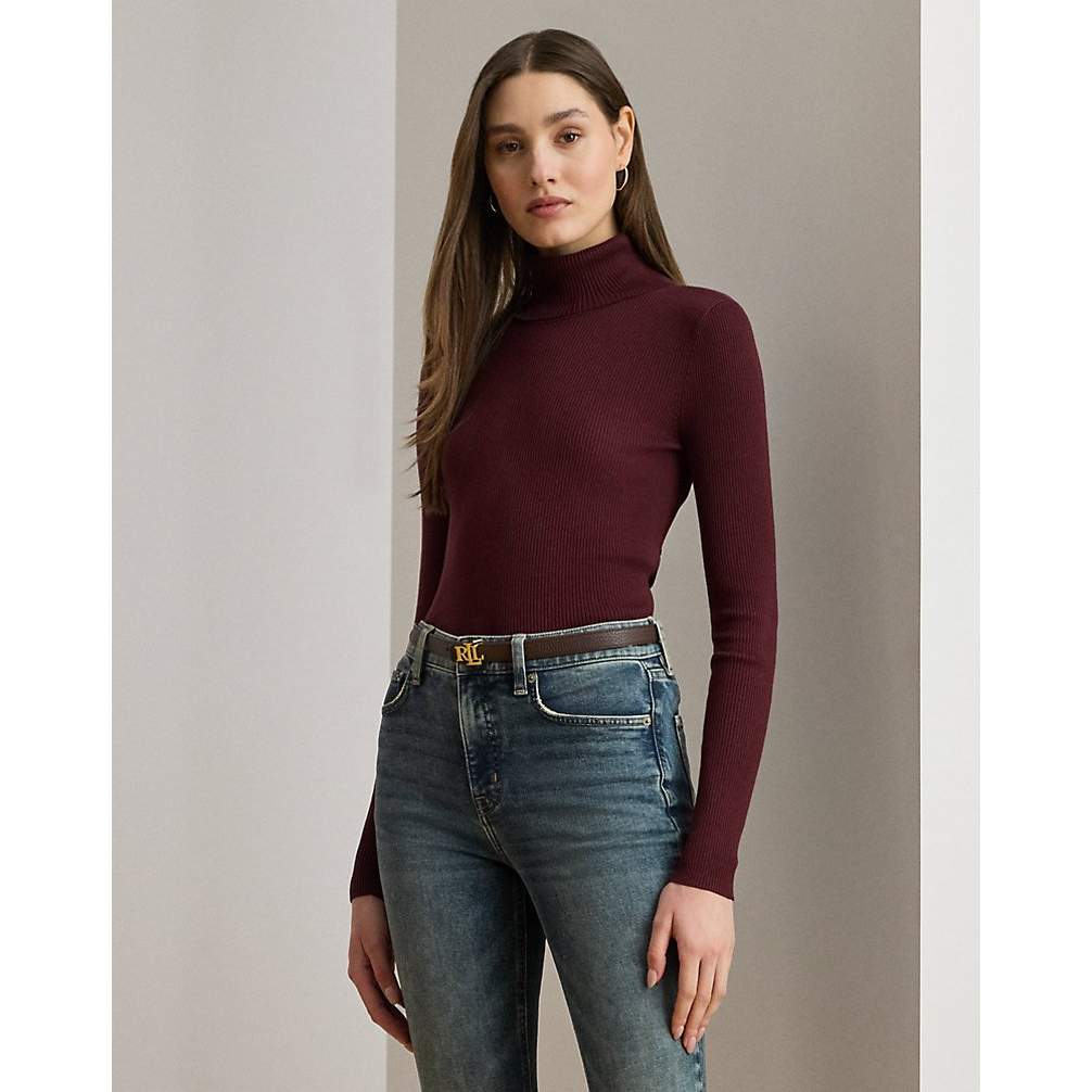 'Ribbed Turtleneck Sweater' pour Femmes