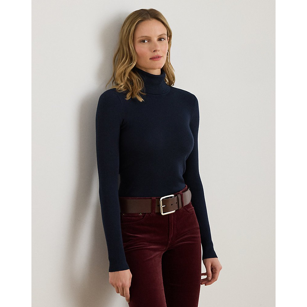 'Ribbed Turtleneck Sweater' pour Femmes